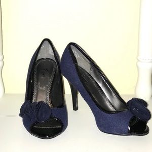 Peep Toe Fioni Navy heels